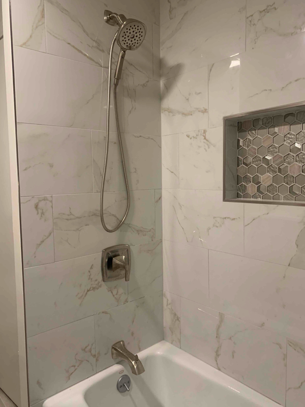 Tile and finish work by W.B. Dickenson